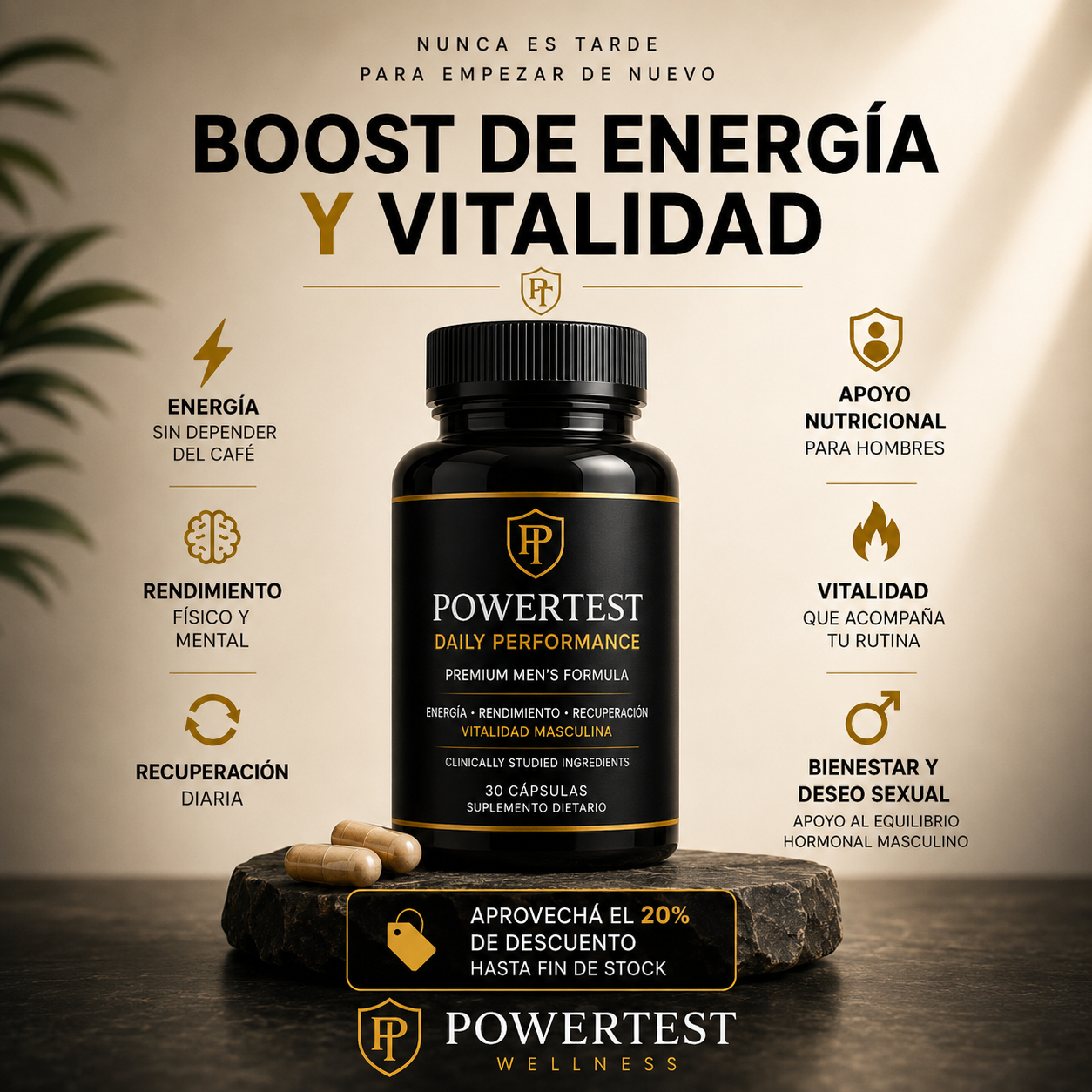 PowerTest - boost de energia y vitalidad