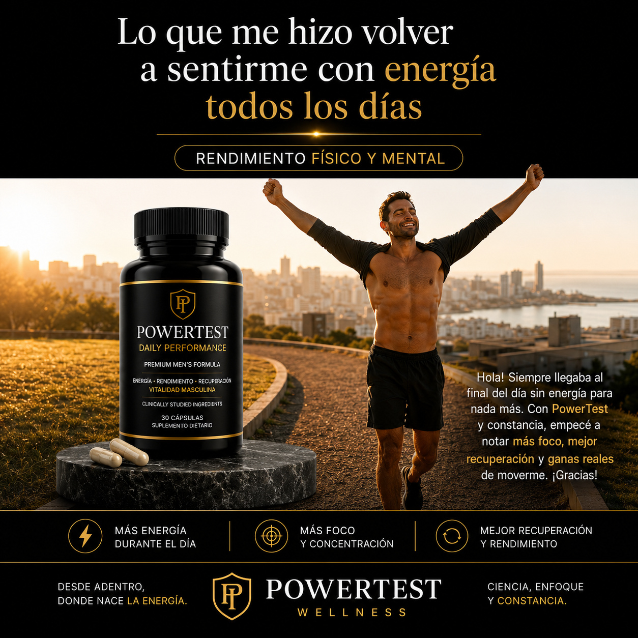 PowerTest - testimonio energia todos los dias