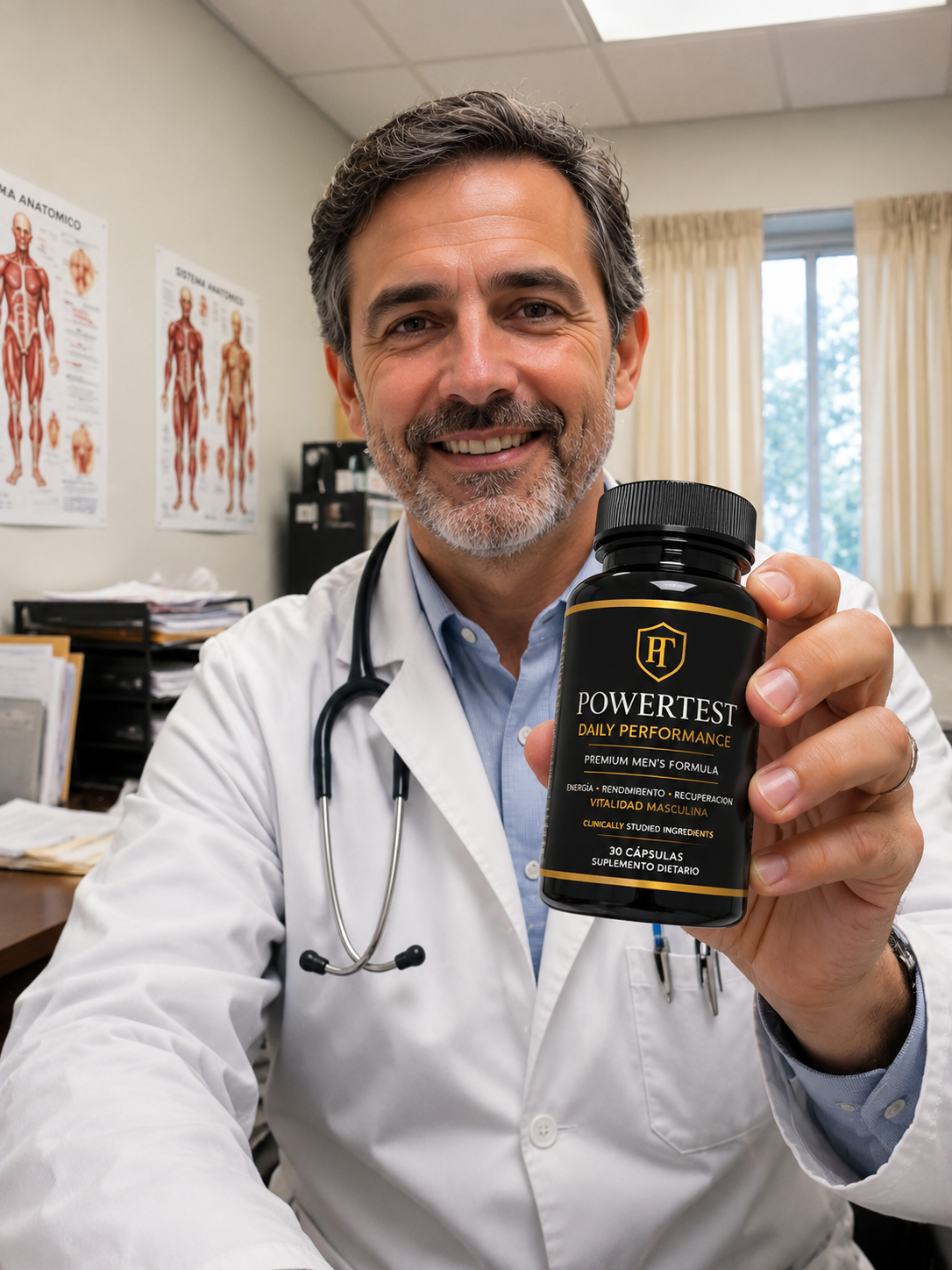 Médico recomendando PowerTest